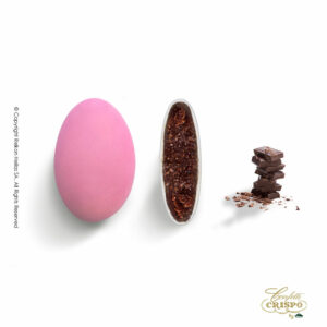 Σοκολάτα υγείας 72% και λεπτή επίστρωση ζάχαρης σε ρόζ χρώμα. Ιδανικά για γάμο, βάπτιση, candy bar και events.