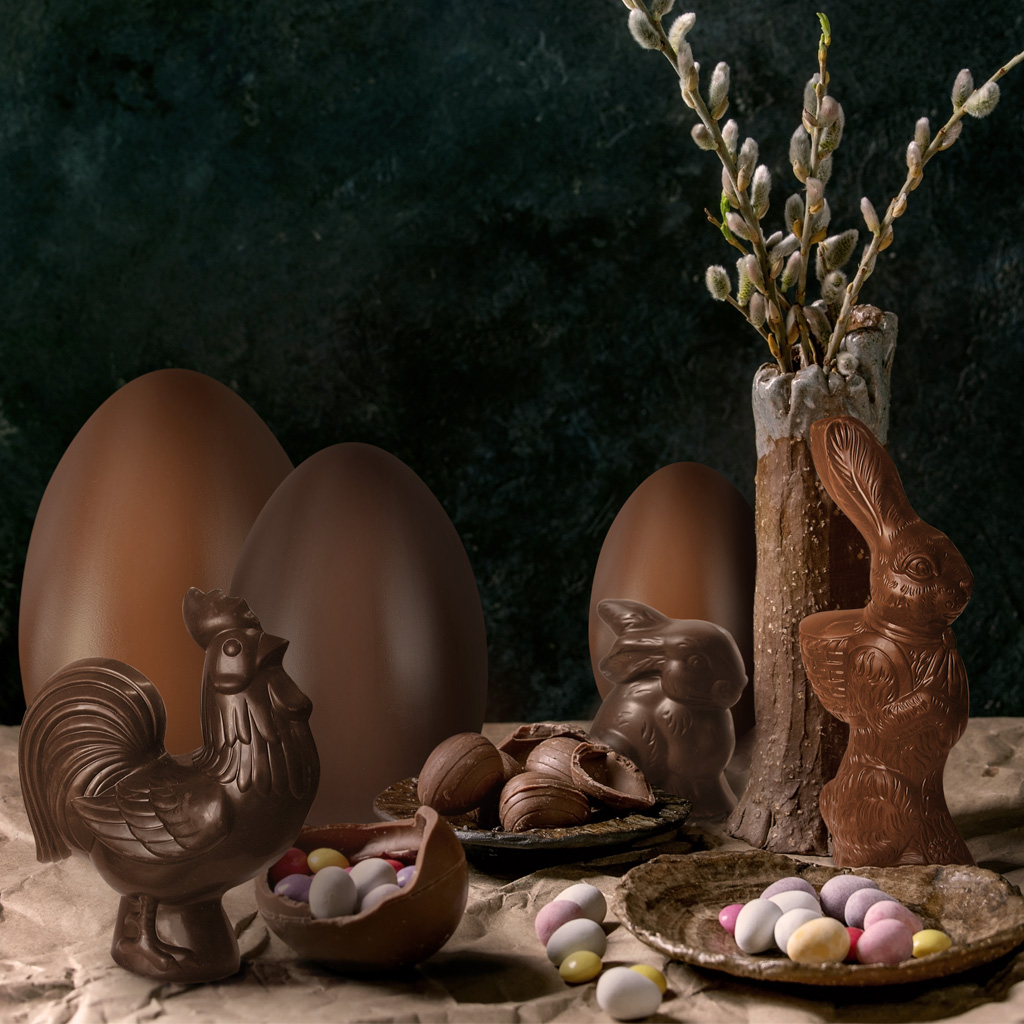 σοκολατένια πασχαλινά αυγά
