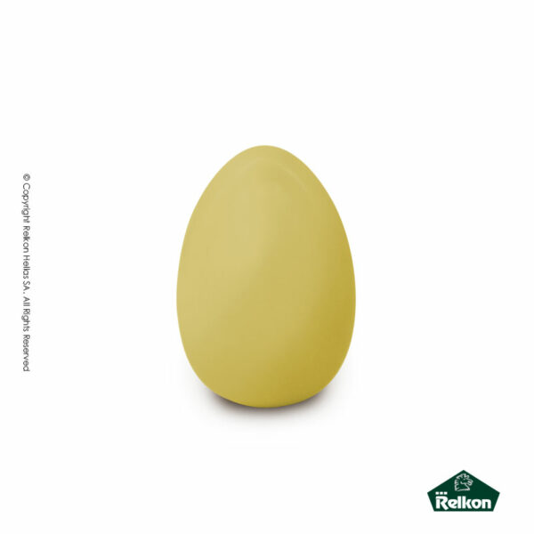 Σοκολατένια πασχαλινά αυγά 300g από λευκή σοκολάτα σε κίτρινο χρώμα.