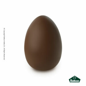 Πασχαλινά αυγά σοκολατένια των 400 γραμμαρίων σε γυμνή μορφή από σοκολάτα υγείας.
