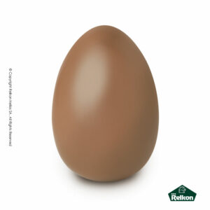 Πασχαλινά αυγά σοκολατένια των 600 γραμμαρίων σε γυμνή μορφή.